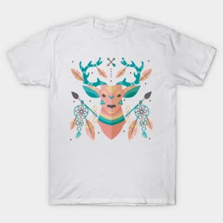 Ethnic Deer T-Shirt